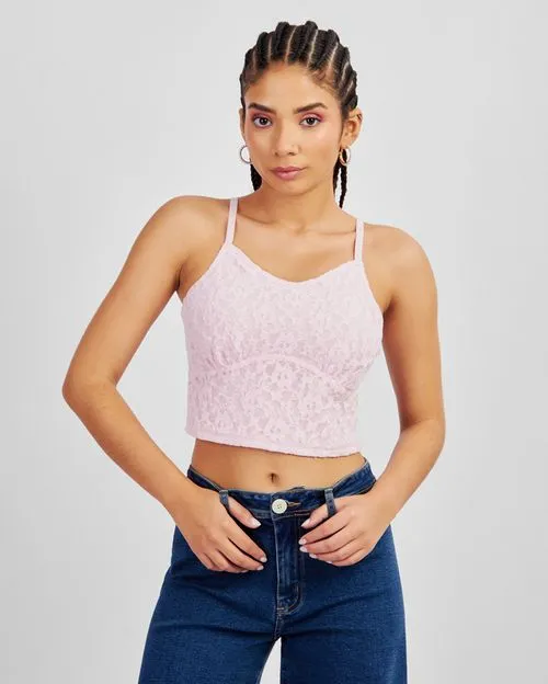 Top Mujer Coral Rosado Agua