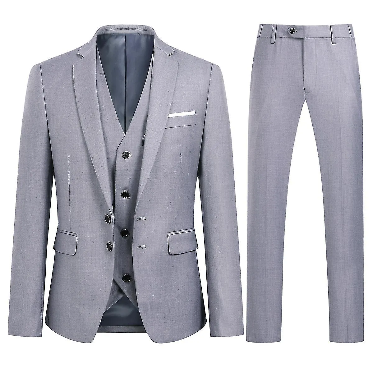 Traje de 3 piezas para hombre slim fit Trajes de boda de negocios clásicos Esmoquin Blazer Chaleco Pantalones