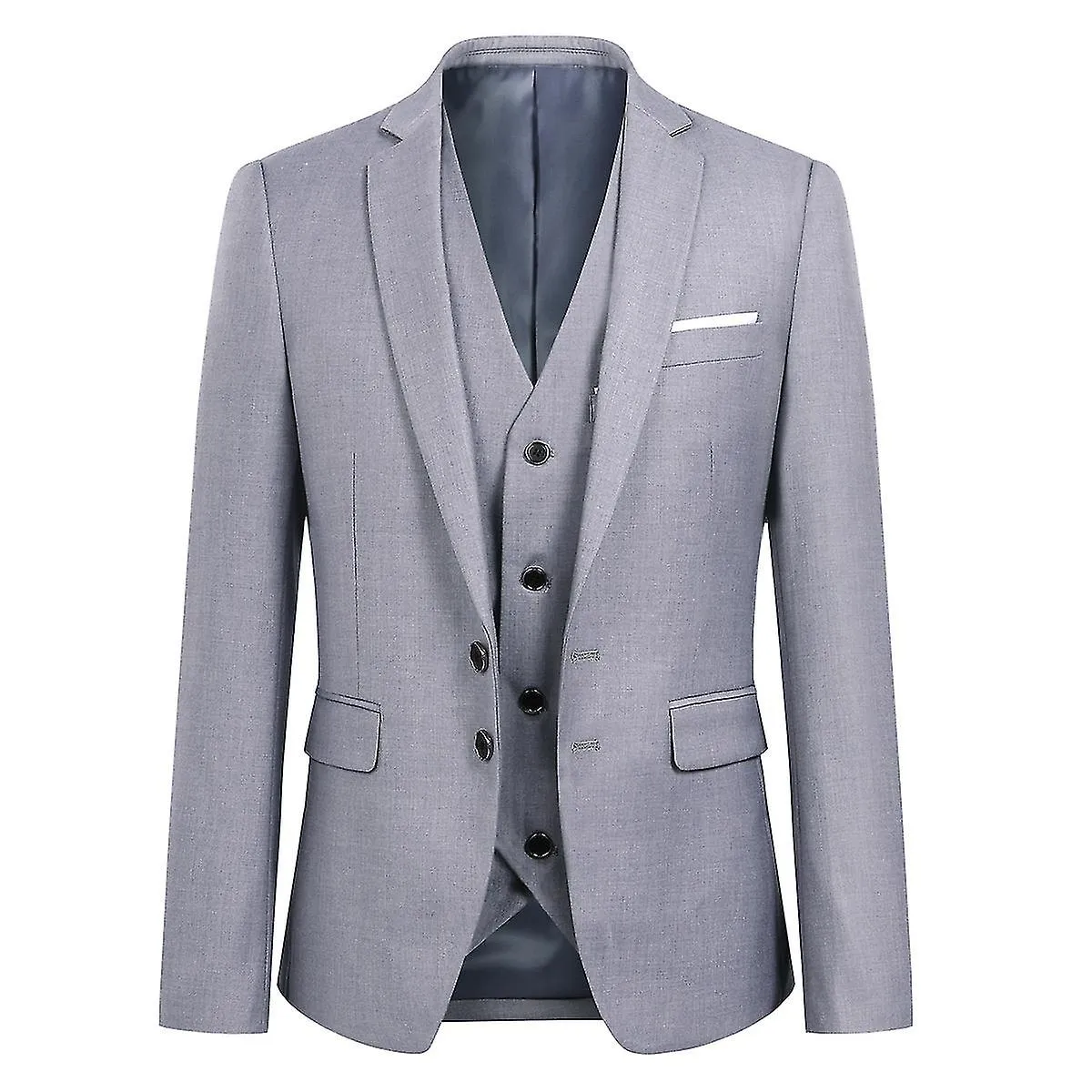 Traje de 3 piezas para hombre slim fit Trajes de boda de negocios clásicos Esmoquin Blazer Chaleco Pantalones