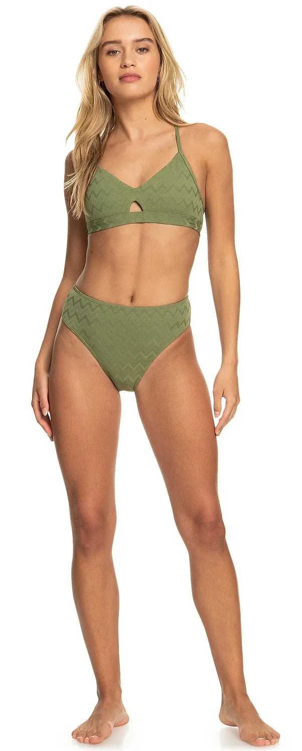 TRAJE DE BAñO ROXY CURRENT COOLNESS MOD HL MIDW  GNG0/LODEN GREEN  WOMEN´S
