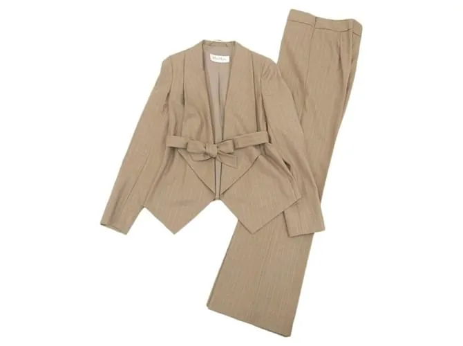 Traje pantalón Max Mara Beige 