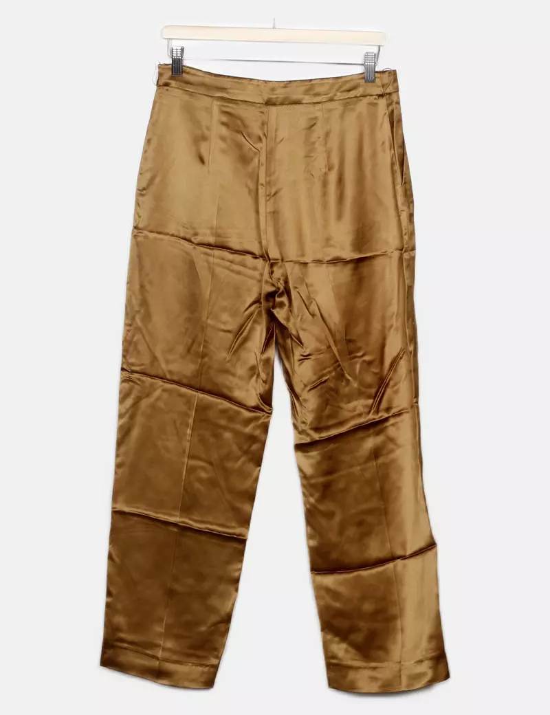 Uterqüe Pantalones de tela Fluido