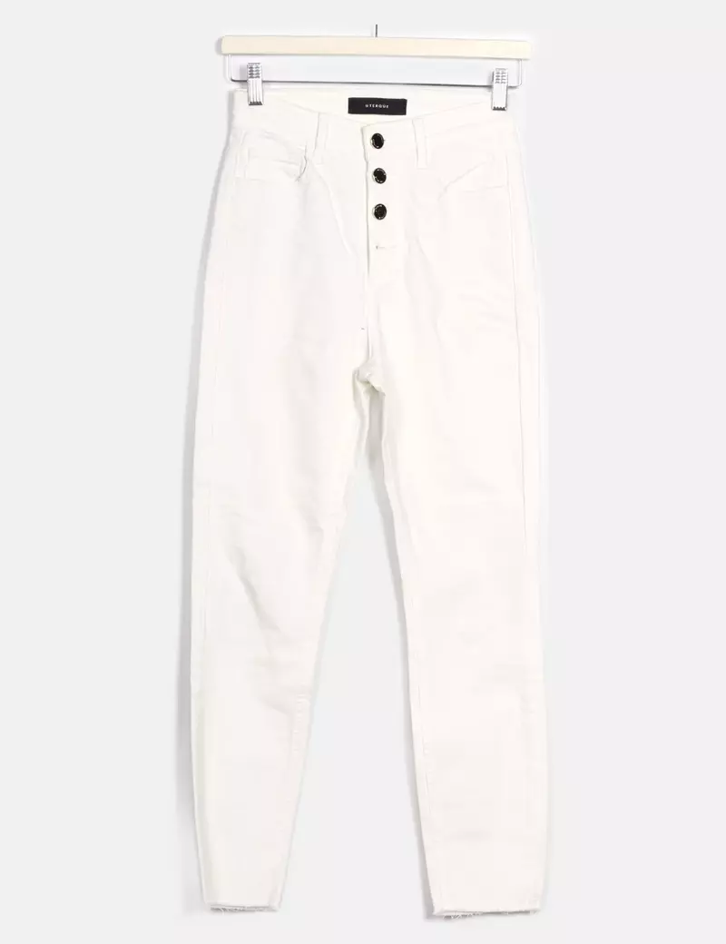 Uterqüe Pantalones de tela Rectos