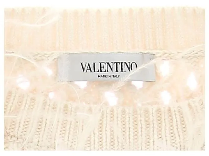 VALENTINO GARAVANI Punto Camiseta.Lana S Internacional Beige 