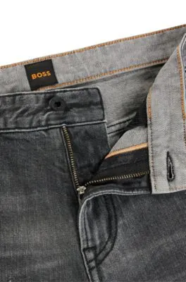 Vaqueros Maine regular fit de denim elástico con orillo gris muy cómodo