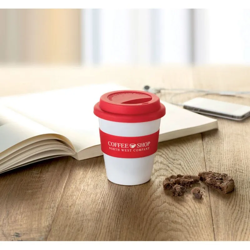 Vaso personalizado con tapa de silicona de 350 ml Astoria
