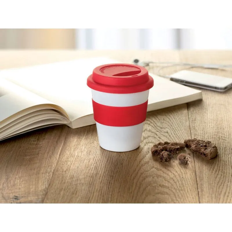 Vaso personalizado con tapa de silicona de 350 ml Astoria