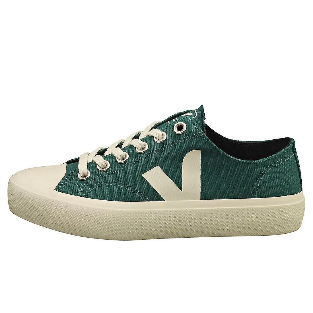 VEJA Wata Ii Low Womens Casual Trainers in Green Off White