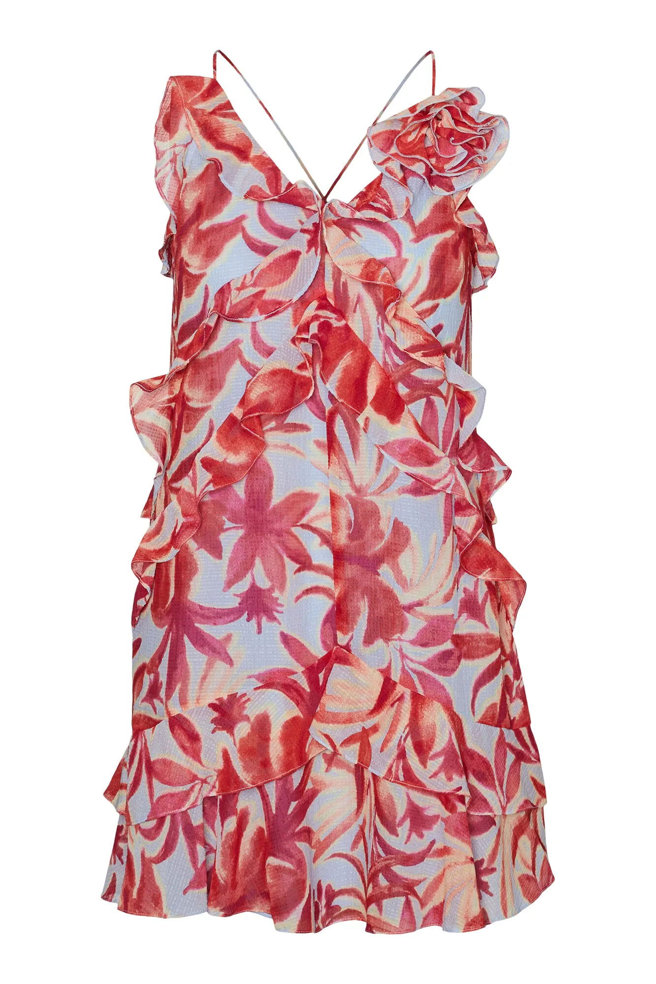 Vero Moda Vestido corto de volantes
