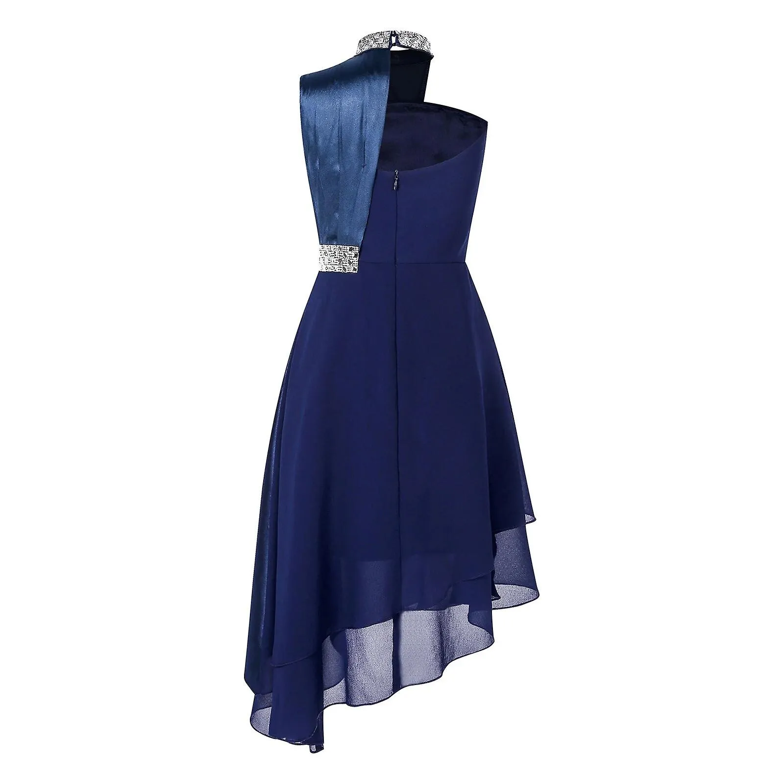 Vestido de ballet de la niña adolescente Vestidos sin mangas de la ropa de baile de la actuación para la comunión Baile lírico V