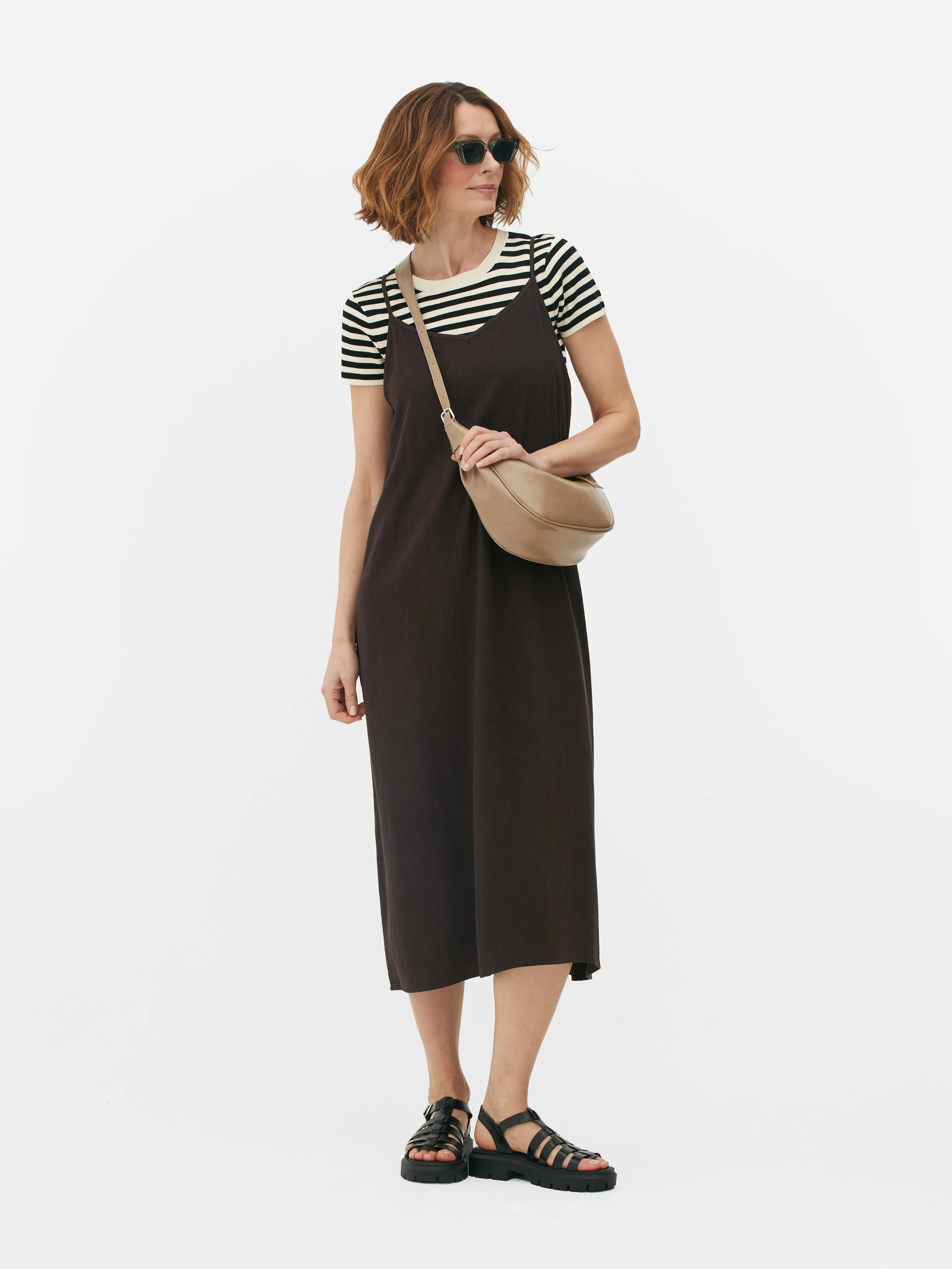 Vestido de tirantes tipo combinación
