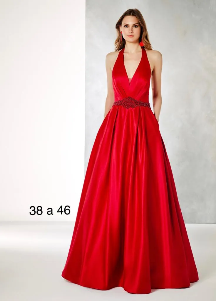 Vestido Madrina frambuesa