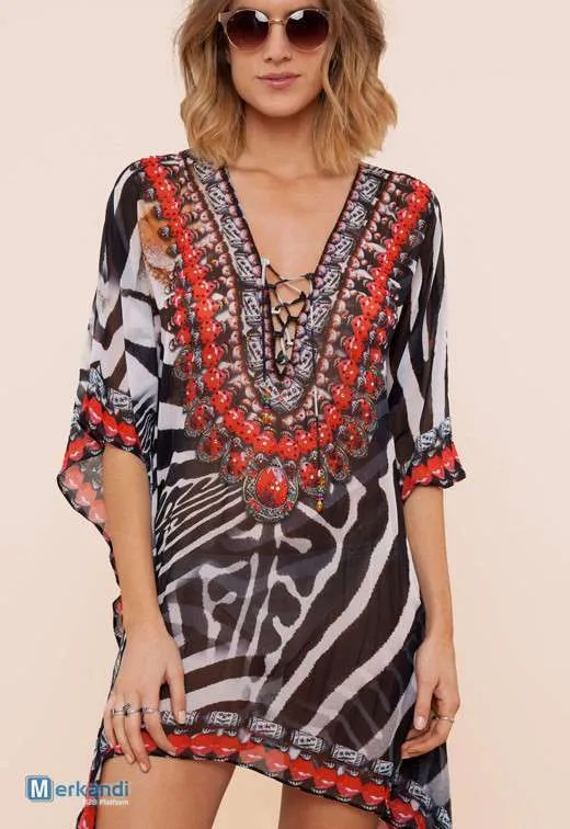 VESTIDOS DE PLAYA AL POR MAYOR  KAFTAN EXPORTACION