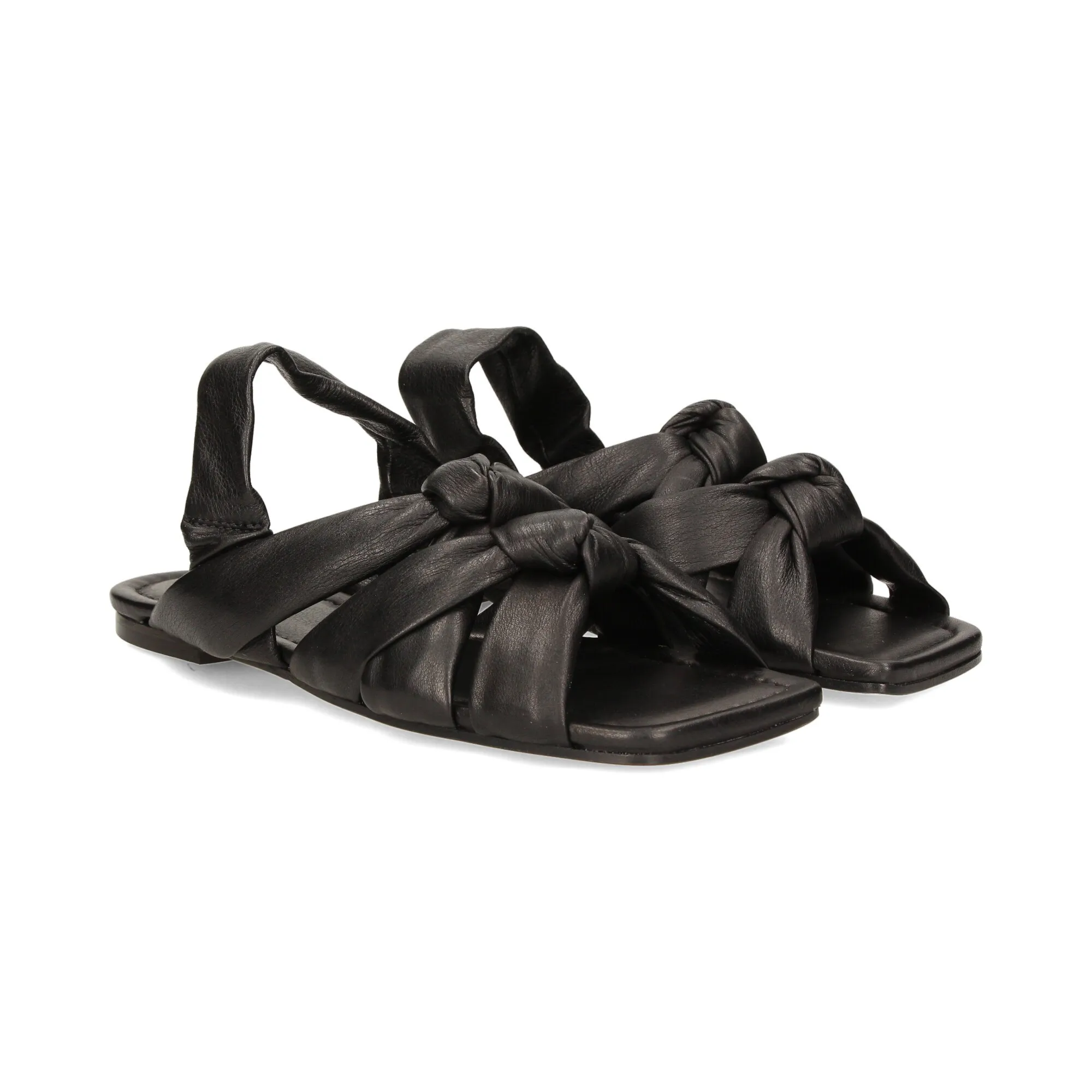 VIC MATIE Sandalias planas de Mujer 101 NEGRO