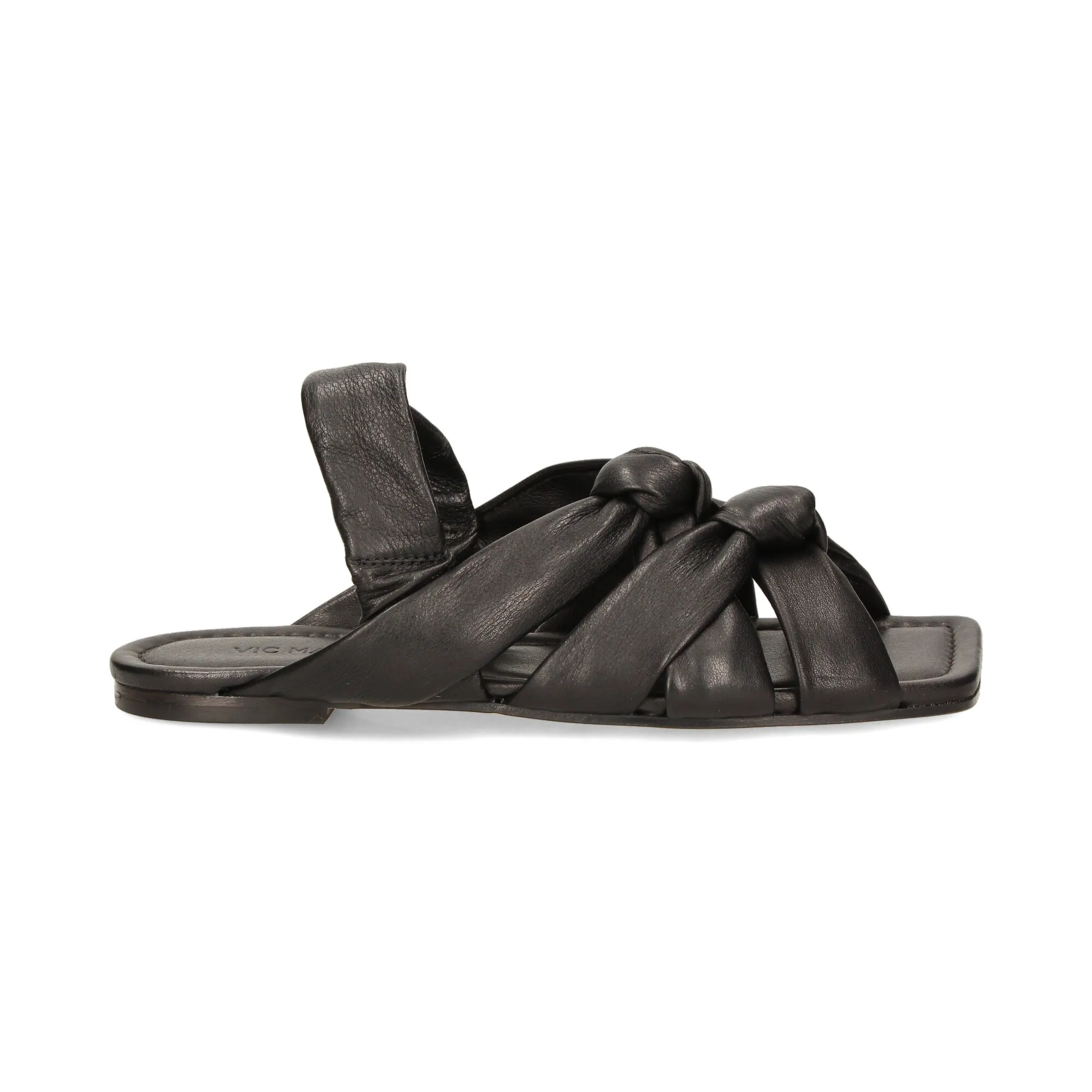 VIC MATIE Sandalias planas de Mujer 101 NEGRO