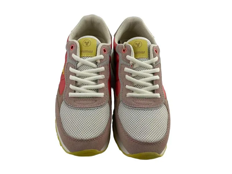 Yumas | Sneakers/tenis mujer cordones y plantilla extraíble Bering coral