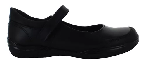 Yuyin Zapato Balerina Escolar Vestir Piel Negro Niña 85401