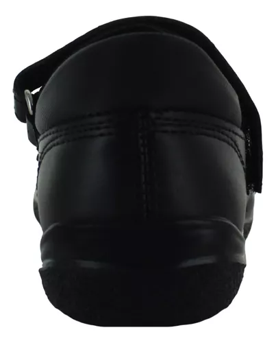 Yuyin Zapato Balerina Escolar Vestir Piel Negro Niña 85401