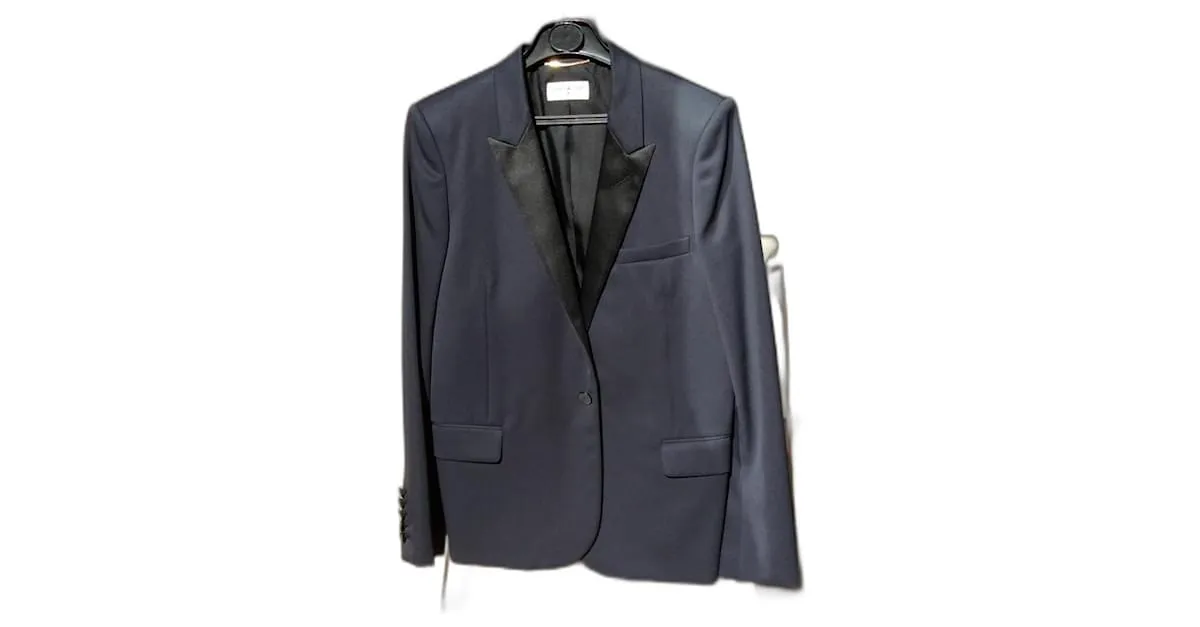 Yves Saint Laurent Chaquetas Azul marino 