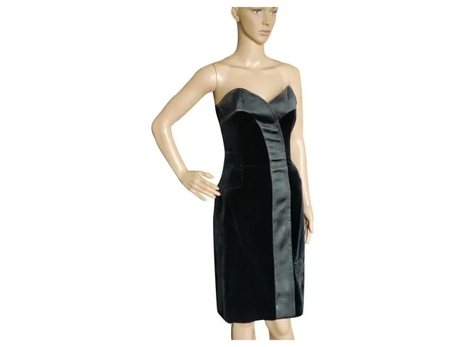 Yves Saint Laurent Vestidos Negro 