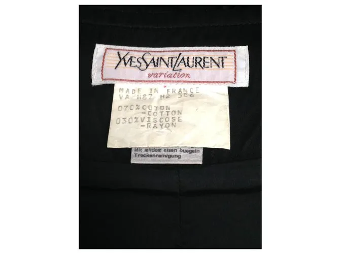Yves Saint Laurent Vestidos Negro 