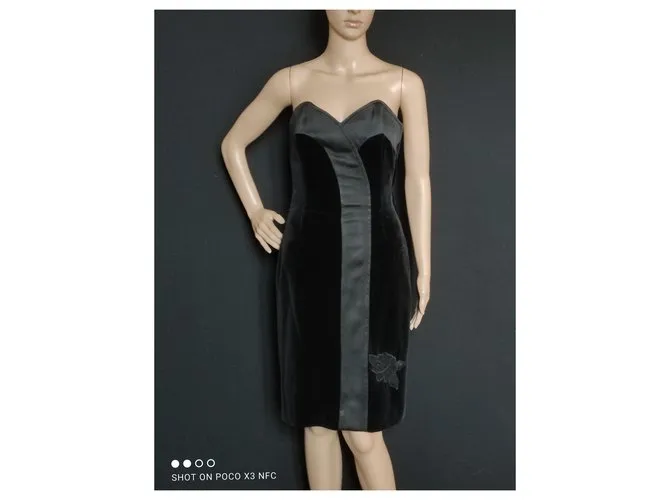 Yves Saint Laurent Vestidos Negro 