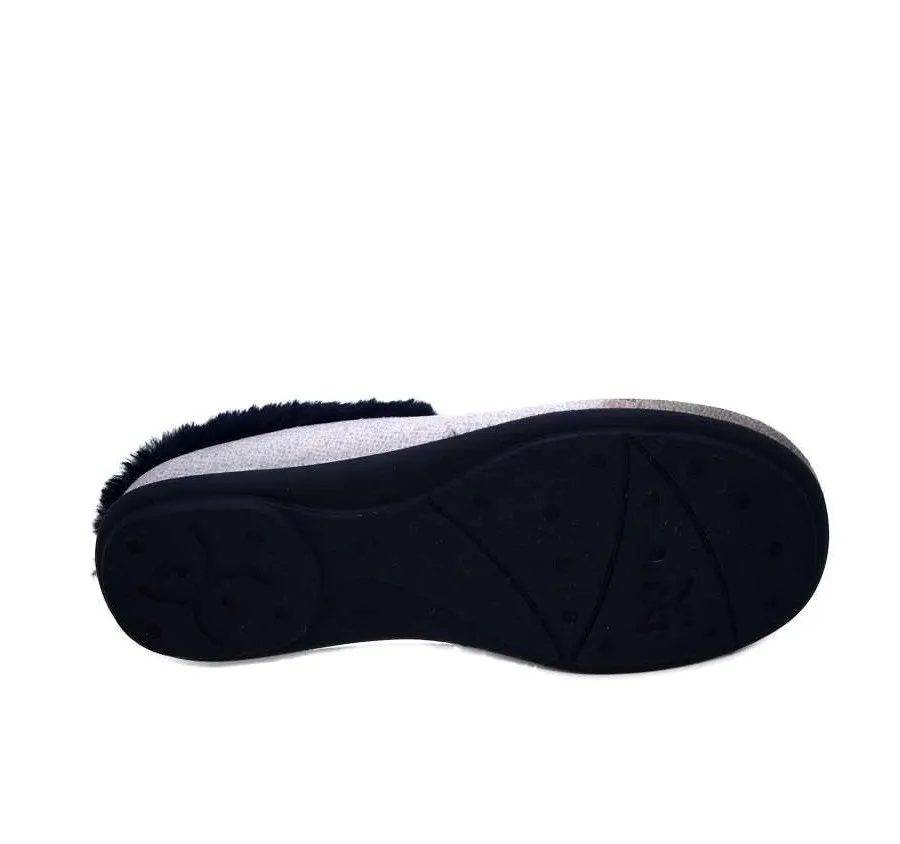 ZAPATILLA DE CASA GARZÓN MUY CÓMODA DESCALZA DE MUJER SUAPRINT MARINO