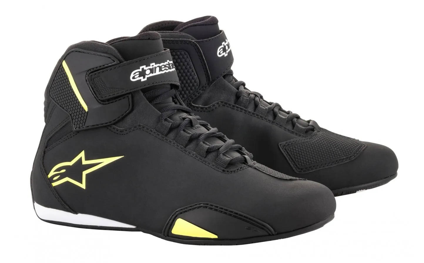 ZAPATILLAS ALPINESTARS SEKTOR NEGRO AMARILLO FLUOR |2515518155|