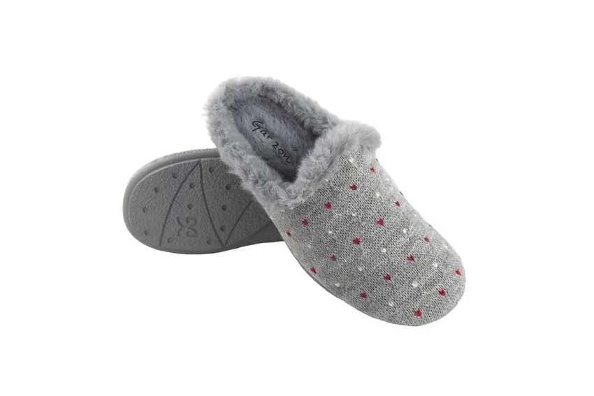 ZAPATILLAS CASA GARZON 5000 GRIS PERLA
