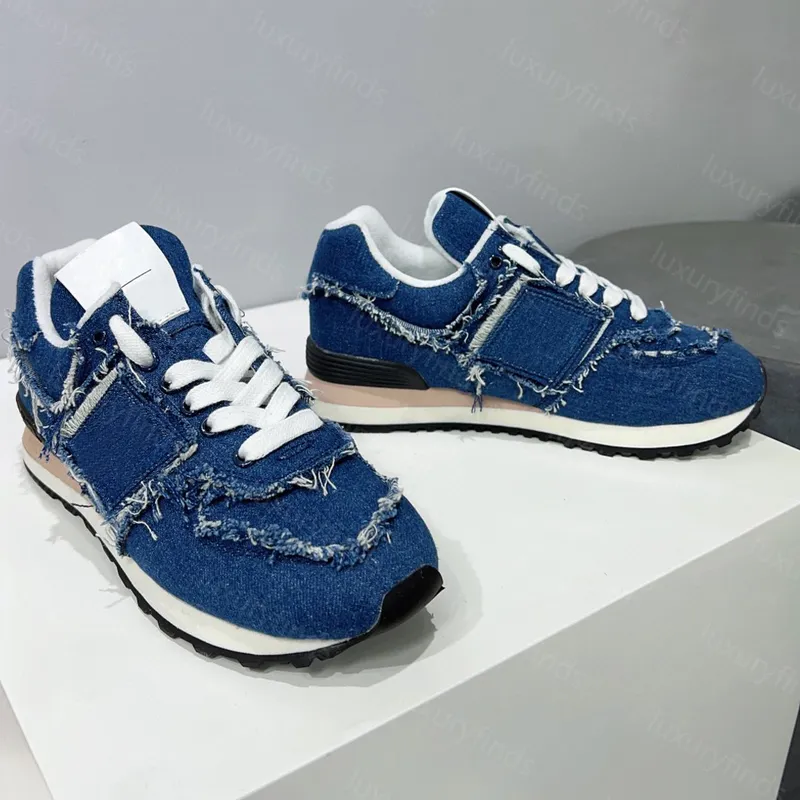 Zapatillas de carreras Diseñador de zapatos para mujeres zapatos de gamuza y zapatillas de malla Mirror de calidad retro