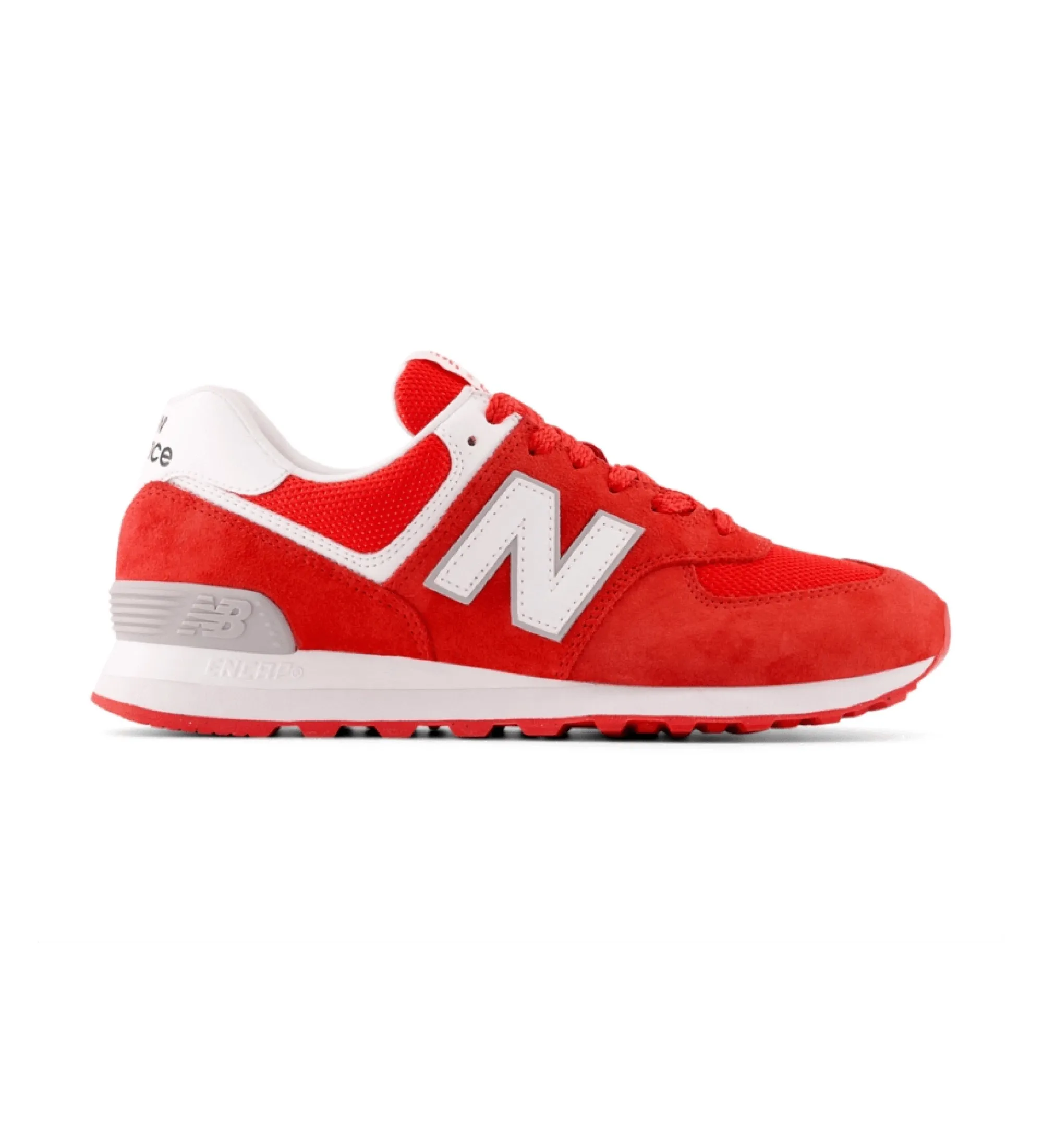 Zapatillas de Piel 574 rojo