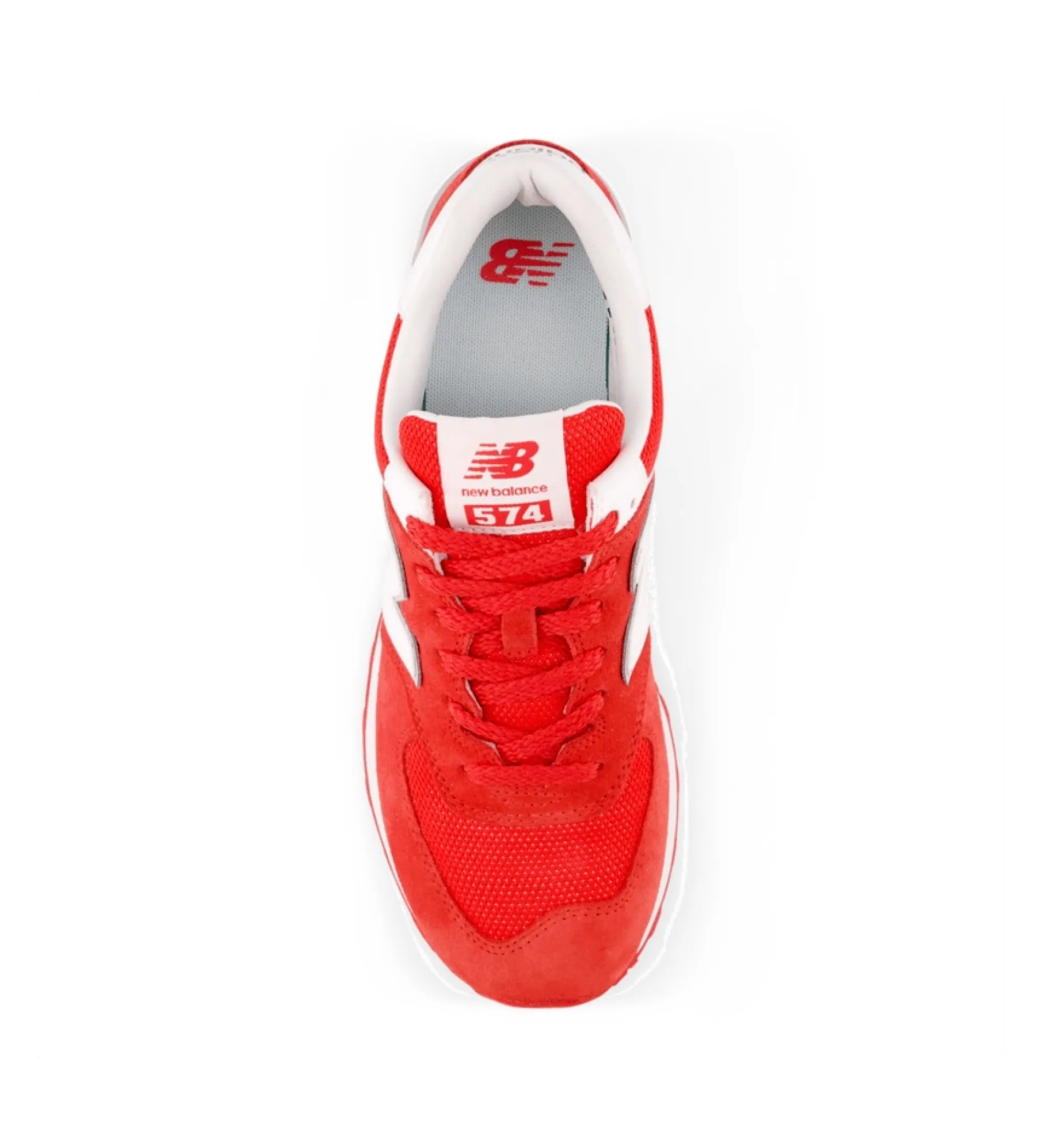 Zapatillas de Piel 574 rojo