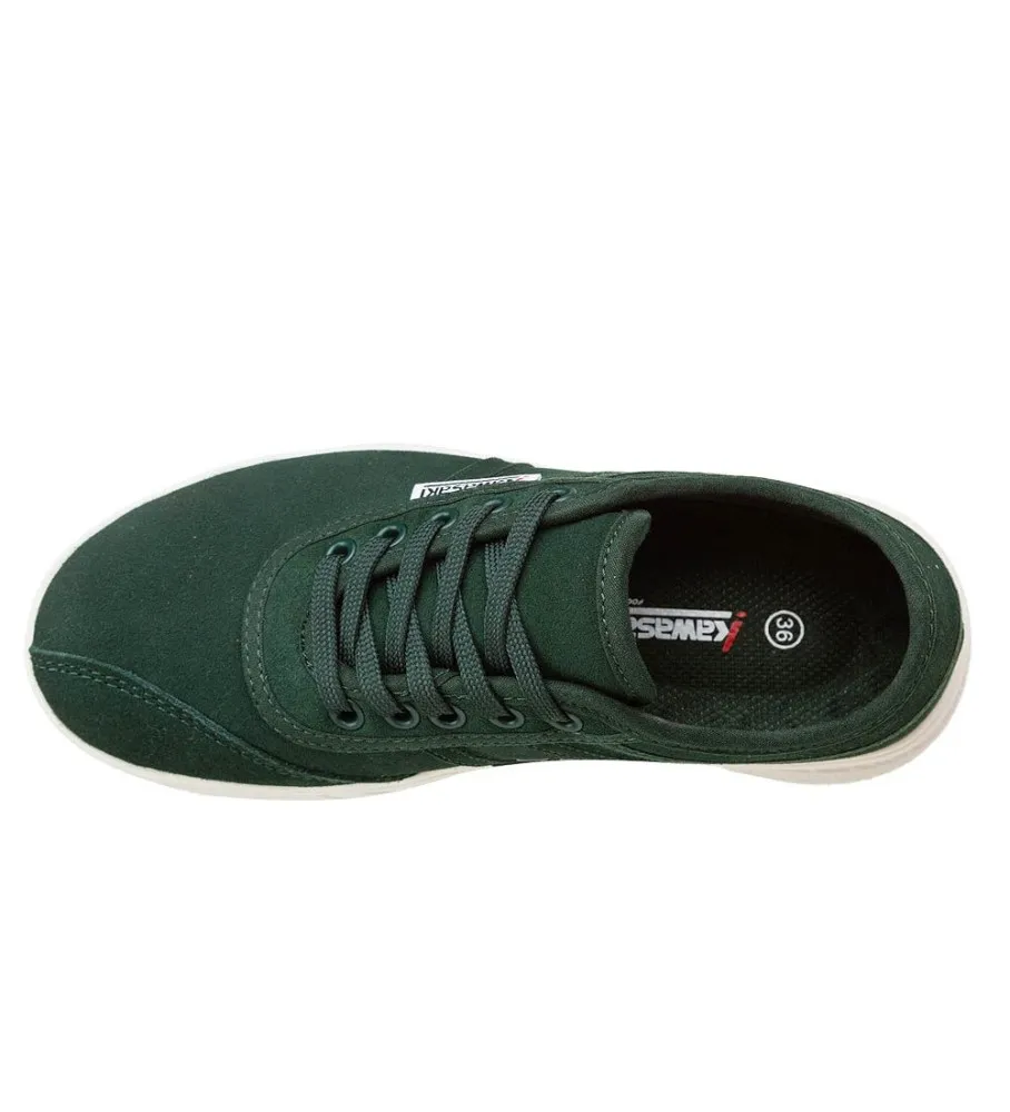 Zapatillas de Piel Leap verde