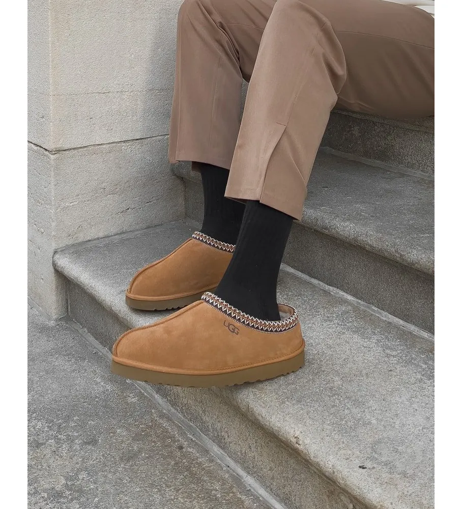 Zapatillas de piel Tasman marrón