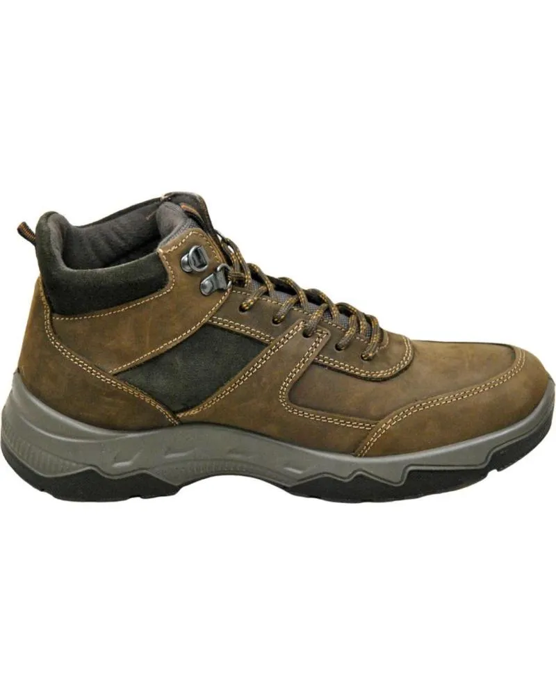 ZAPATILLAS DEPORTE DE HOMBRE IMAC  BOTA DE CORDON PARA PLANTILLAS HOMBRE ANCHO SUELA COFFEEBROWN