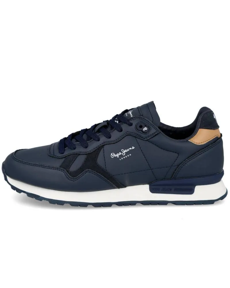 Zapatillas deporte de Hombre PEPE JEANS PMS30850 BRITT MAN FLAG CLASIC AZUL