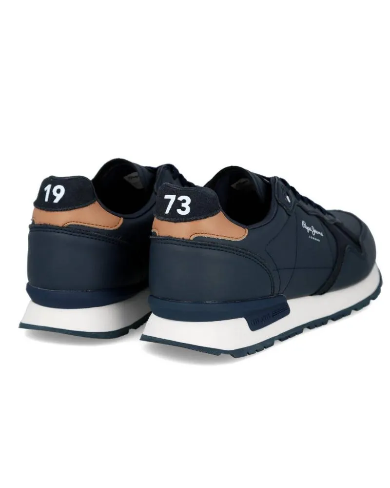 Zapatillas deporte de Hombre PEPE JEANS PMS30850 BRITT MAN FLAG CLASIC AZUL