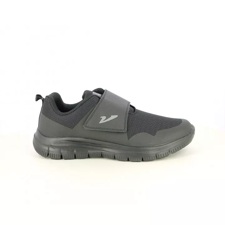 Zapatillas deportivas Vicmart negro con velcro, plantilla acolchada y extraíble