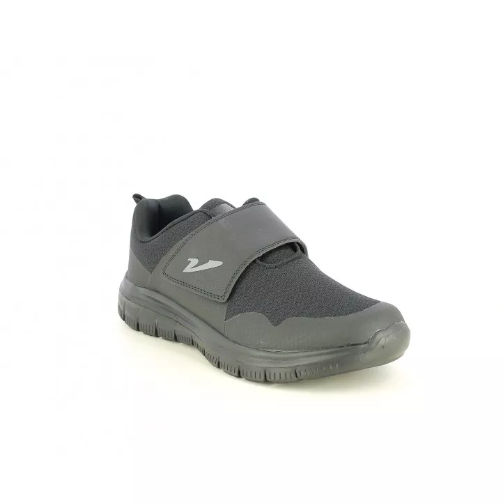 Zapatillas deportivas Vicmart negro con velcro, plantilla acolchada y extraíble