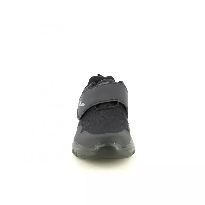 Zapatillas deportivas Vicmart negro con velcro, plantilla acolchada y extraíble