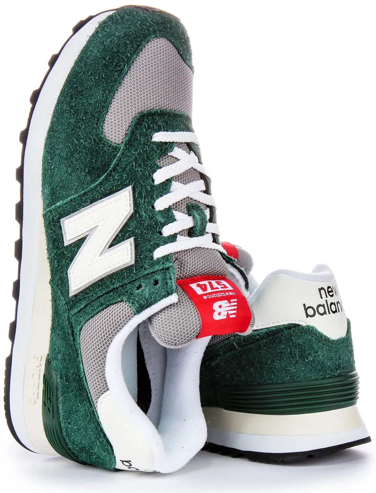 Zapatillas New Balance LW Eva Foam Cushion Encap Mids de ante y malla en verde