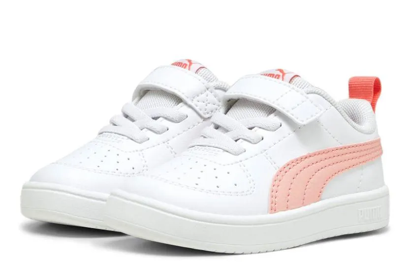 Zapatillas Puma Rickie AC Niñas Velcro Blanco/Rosa
