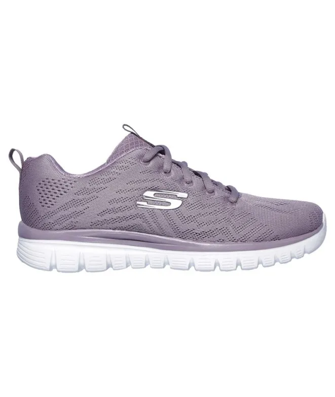 ZAPATILLAS SKECHERS GRACEFUL  GET CONNECTED LILA MUJER