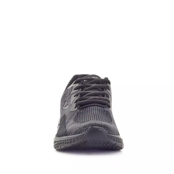 Zapatillas Vicmart negra con detalles grises y cordones