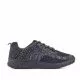 Zapatillas Vicmart negra con detalles grises y cordones