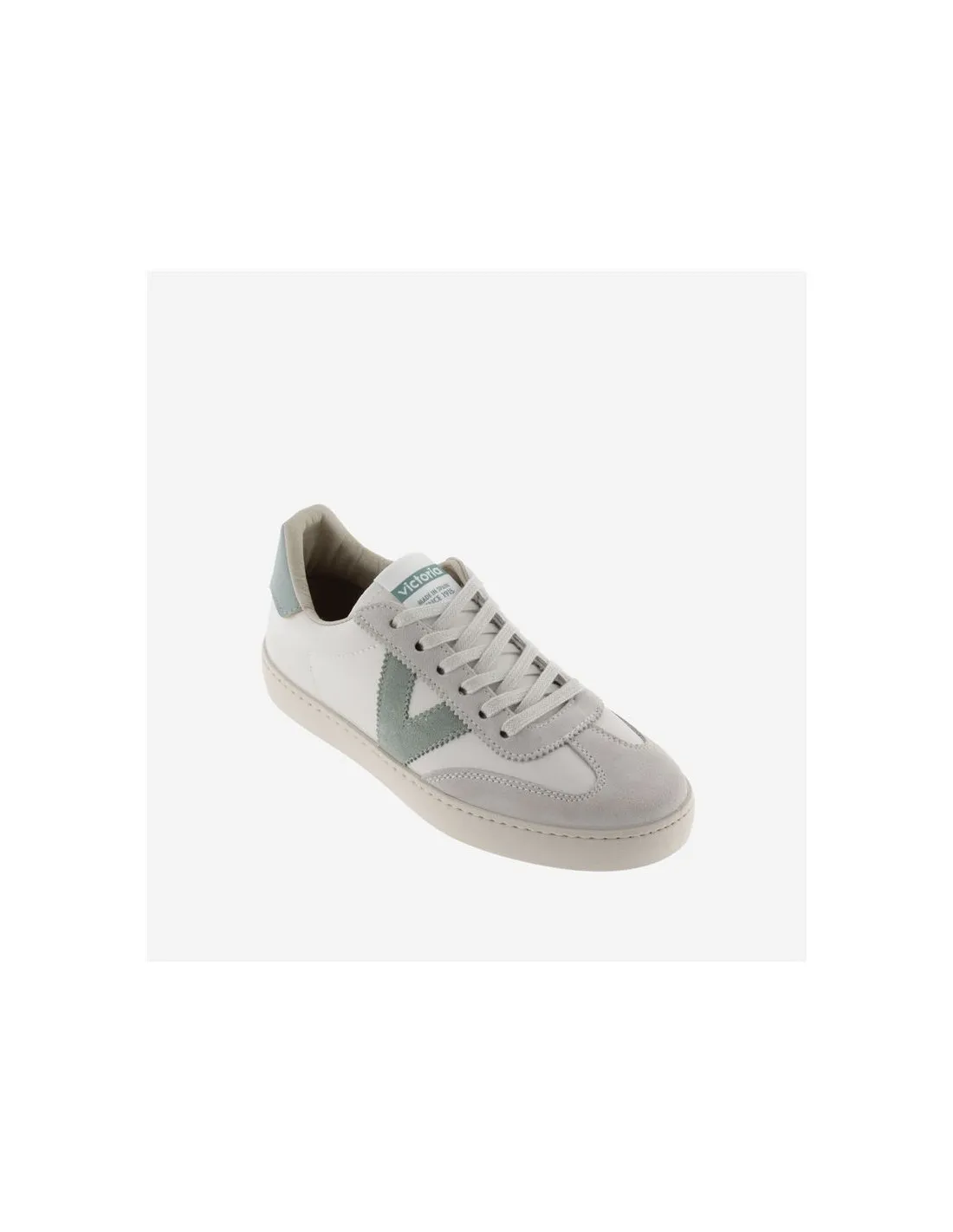 Zapatillas Victoria Berlin Ciclista Efecto Piel & Serraje Jade Mujer
