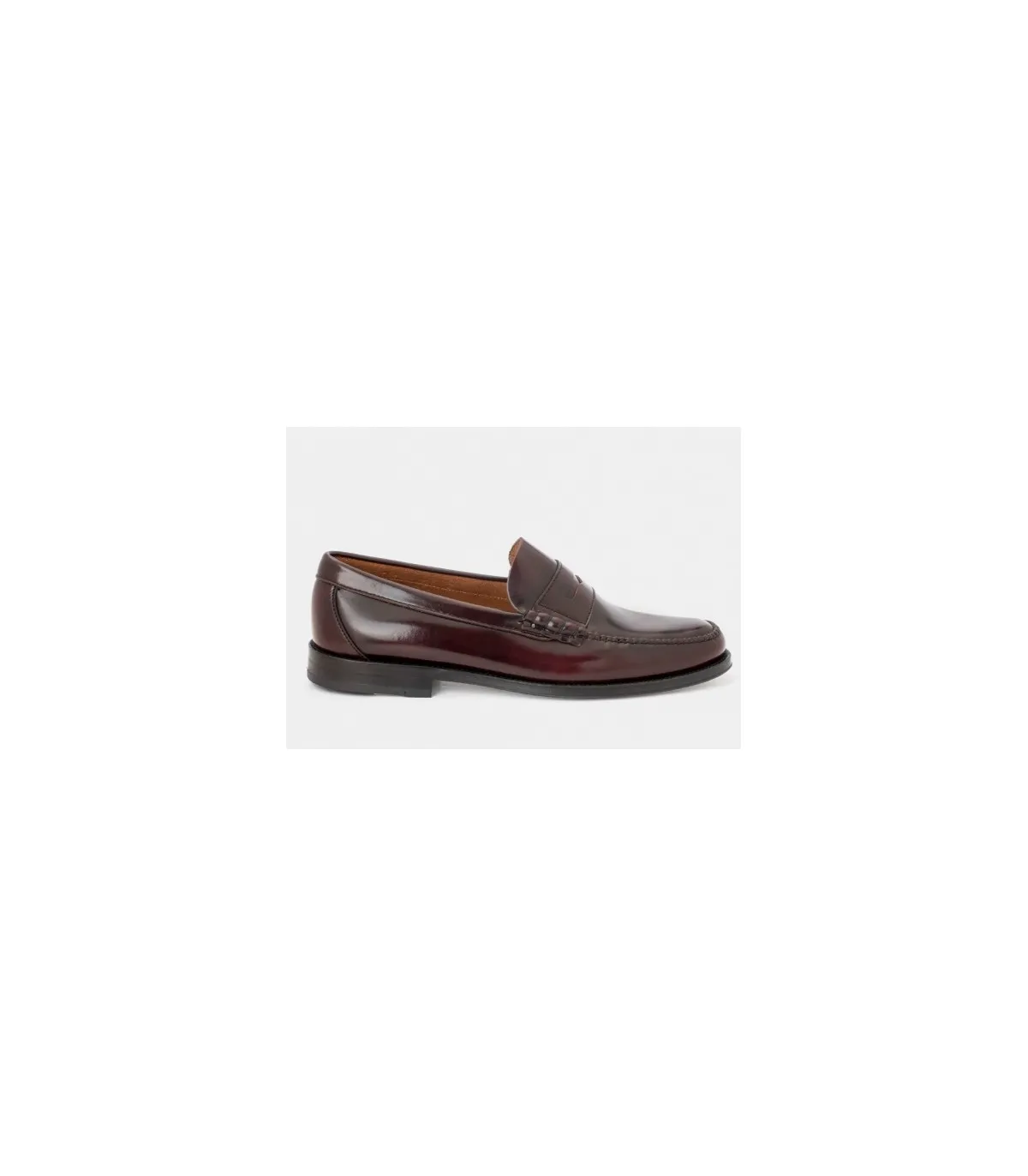 Zapato castellano en florentic burdeos