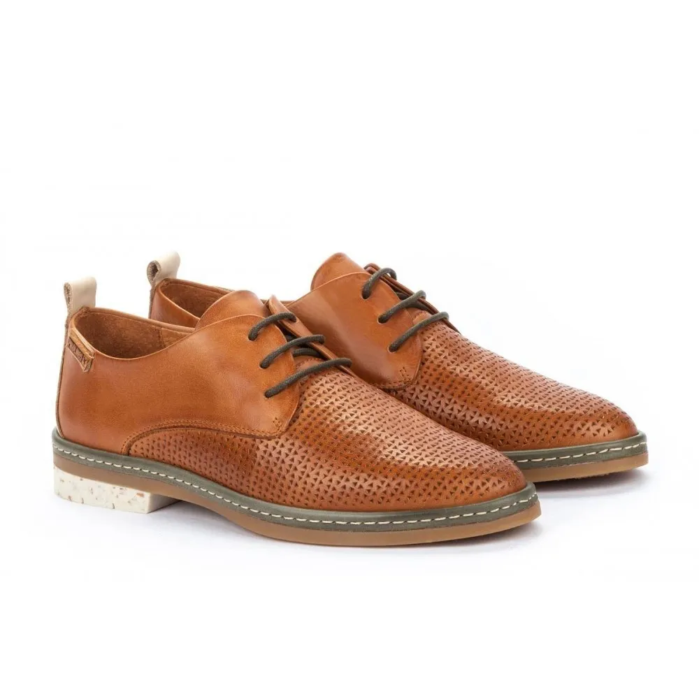 ZAPATO DE CORDóN OUTLET PIKOLINOS SANTANDER W7C BRANDY MARFIL