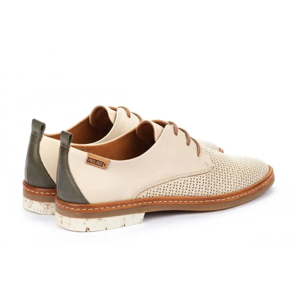 ZAPATO DE CORDóN OUTLET PIKOLINOS SANTANDER W7C BRANDY MARFIL