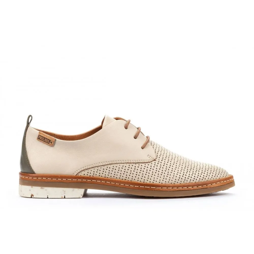 ZAPATO DE CORDóN OUTLET PIKOLINOS SANTANDER W7C BRANDY MARFIL
